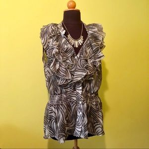 Frilly Sleeveless blouse